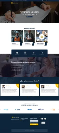 Diseño Web Christian Vega Corredor de Seguros